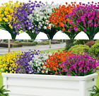 Artificial Flowers Fake Outdoor UV Resistant Boxwood Plants Shrubs Decor 5 Color