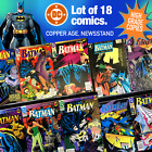 BATMAN - Mixed Lot of 18 DC COMICS – NEWSSTAND Versions HIGH GRADE – Copper Age