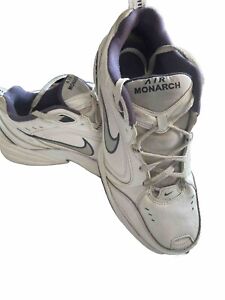Nike Shoes Air Monarch Mens 13 W White Blue Training Walking DAD 416355-102