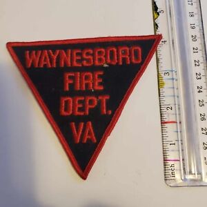Waynesboro fire Department Felt  Virginia Old VA Rare Patch obsolete VA.