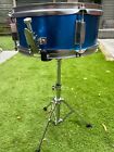 12''x 05'' Junior Snare Drum in Blue Sparkle with Chrome Stand