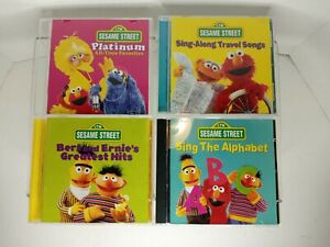 Sesame Street Sony CD lot Platinum / Bert & Erie / Travel Songs /Alphabet - Lot