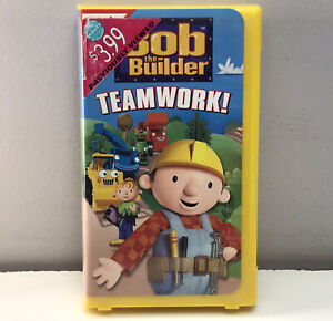 Bob the Builder Teamwork! VHS Video Tape Nick Jr PBS Kids BUY 2 GET 1 FREE! Rare