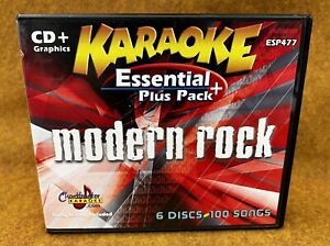 CHARTBUSTER Modern Rock KARAOKE CD+G CDG 100 Songs Six Disc Set ESP477 Essential