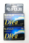 FUJI DR-II High Bias Type II 90 Minute Blank Cassette Tape 2-Pack BRAND NEW