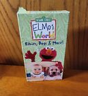 Elmos World Babies, Dogs & More (VHS, 2000) Sesame Street Muppets Education