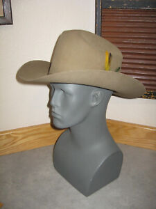 Vintage Stetson TEJANO 4X Beaver Felt Western Cowboy Hat (57) 7-1/8 Made In USA