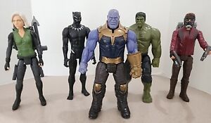 LOT OF 5 Avengers Infinity War 12” Inch Action Figure Titan Hero 2017 Marvel