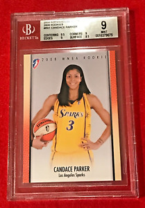 CANDACE PARKER Rookie 2008 Rittenhouse WNBA #R1 246/444 Beckett BGS 9 Mint