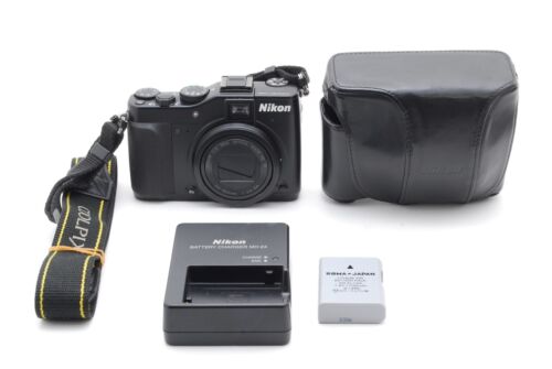 [NEAR MINT w/Case] Nikon Coolpix P7000 10.1MP Digital Camera Black From JAPAN