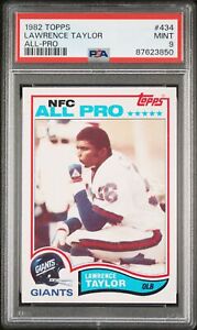 1982 Topps #434 Lawrence Taylor RC | PSA 9 MINT - Rookie Card