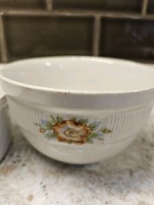 New ListingVintage Hall Pottery Dessert Rose White 6 1/4