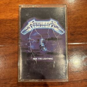 VERY GOOD USED Metallica Ride the Lightning 1984 Cassette Tape Elektra FREE SHIP