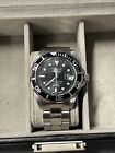 Invicta Pro Diver Model no. 5017 Watch w Stainless Band Case 43mm. Needs Battery