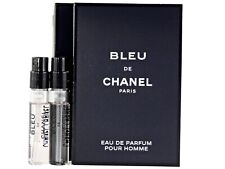 CHANEL BLEU DE CHANEL EAU DE PARFUM 1.5ml .05fl oz x 2 SPRAY SAMPLE VIALS