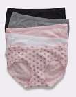 Hanes Ultimate Hipster 5-Pack Womens Comfortsoft Stretch Panties Underwear 4-10