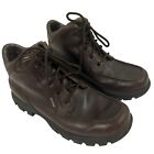 Rockport  Men's Size 11.5 W Brown Leather Ankle Boots Stay Dry Feet Waterproof
