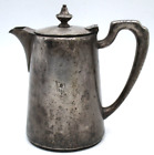 Antique METALWARE Metal Elkington Electro Plate Hotel Tea Pot Hinged 1890s? Silv