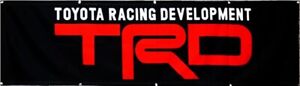 Toyota TRD Banner Flag 2x8FT Racing Development Motor Sports Garage Car Show NEW