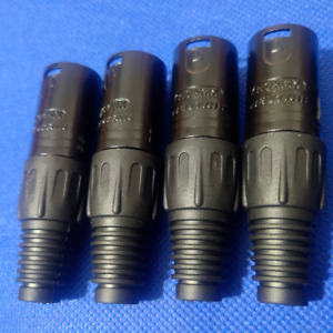 4Pcs  NEUTRIK Balanced 3-Pin XLR Microphone Repair Upgrade Plug Connector DIY
