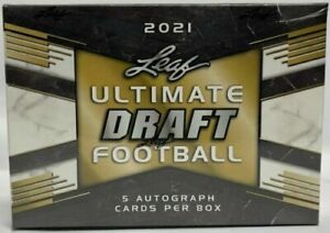 2021 Leaf ULTIMATE Draft Football Factory Sealed HOBBY Case- 12  boxes