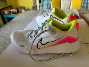Nike Renew Ride Running Shoes Womens 7.5 White Neon CD0314-100 Low Top Lace Up