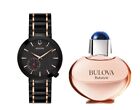 Bulova Women's Latin Grammy Quartz Rose Gold Black Perfume Watch Set 35MM 98L240