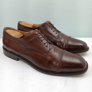Vintage Florsheim Imperial Brown Cap Toe Bluchers Shoes Men's Size 13 D