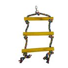 Multicolor Rope and Yellow wood Ladder Bird/Parrot Toy 10