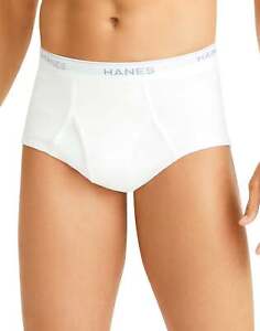 Hanes Briefs 6-Pack Men's Tagless Underwear White ComfortSoft Waistband Wicking