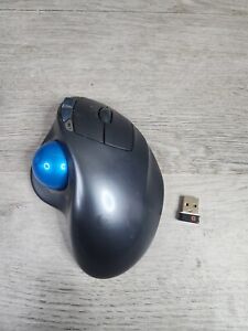 Logitech M570 Wireless Trackball Ergonomic Mouse Blue Ball Windows Mac OEM