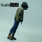 1/12 Scale Trendy Jacket Hoodie Shirt Jeans Model Clothes for 6