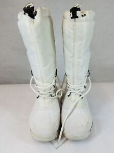 Sorel Women's Snowlion NL1082-100 White Waterproof Mid Calf Snow Boots Size 5