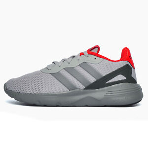 SALE - Adidas Nebzed Men's Jogging Fitness Gym Workout Casual Trainers Grey