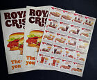 3 Sheets of BURGER KING BK Coupons  Expires 6-23-2024  60 total coupons Crispy