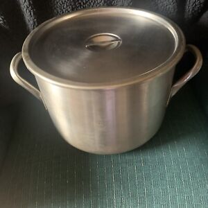 Vollrath Large Stainless Steel Stock Pot with Lid 12 Qt 9”x 13” USA