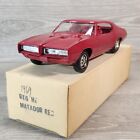 1969 Pontiac GTO Hardtop Red Dealership Promo Model Car w/ Original Box Muscle