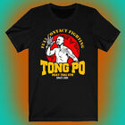 Kickboxer Tong Po Muay Thai Fighter Gym Men's Black T-shirt Size S to 5XL