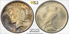 1922 Peace Silver Dollar PCGS MS62 Rarely Seen PCGS *COLOR* Toned Peace Dollar