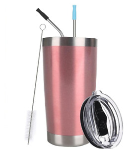 New Listing20oz Tumbler Lid Straw Stainless Steel Vacuum Insulated Travel Coffee Mug US