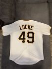 Pittsburgh Pirates Jeff Locke #49 Jersey Majestic Genuine Merchandise Size Large