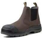 Men's Work Boots, Steel Toe Waterproof, Slip Resistant Safety Static Dissipative
