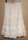 Vintage American Maid Half Slip Size Small White Ivory Elastic Tiered 2710 Skirt