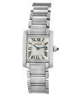 Cartier Tank Francaise 2384 Date Stainless Steel 20MM Ladies Quartz Watch