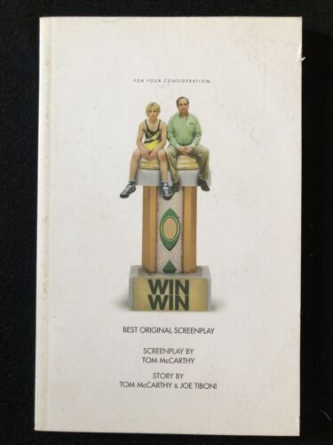 WIN WIN Best Screenplay Script For Your Consideration FYC Tom McCarthy 2010 RARE