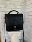 Coach Vintage 5130 Station Leather Crossbody Bag Black