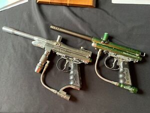 Two Kingman Spyder Mechanical Paintball Guns Aggressor XT and TL-R
