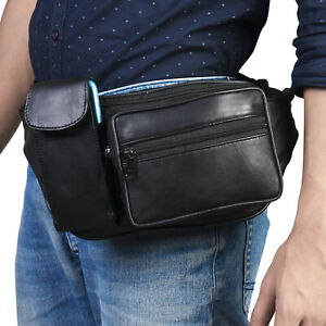 FANNY PACK TRAVEL ORGANIZER WAIST WALLET COMPACT CUTE CELL PHONE NEW BLACK