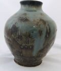 New ListingStudio Art Pottery signed by Cody Jorgensen, 6” Brown & Turquoise Vase