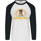 A Shiba Inu Dog Mens L/S Baseball T-Shirt